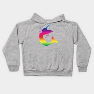 Rainbow Dancing Mermaid Kids Hoodie